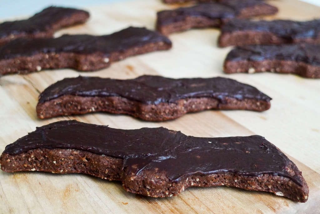 Vegan Halloween Bat Biscuits