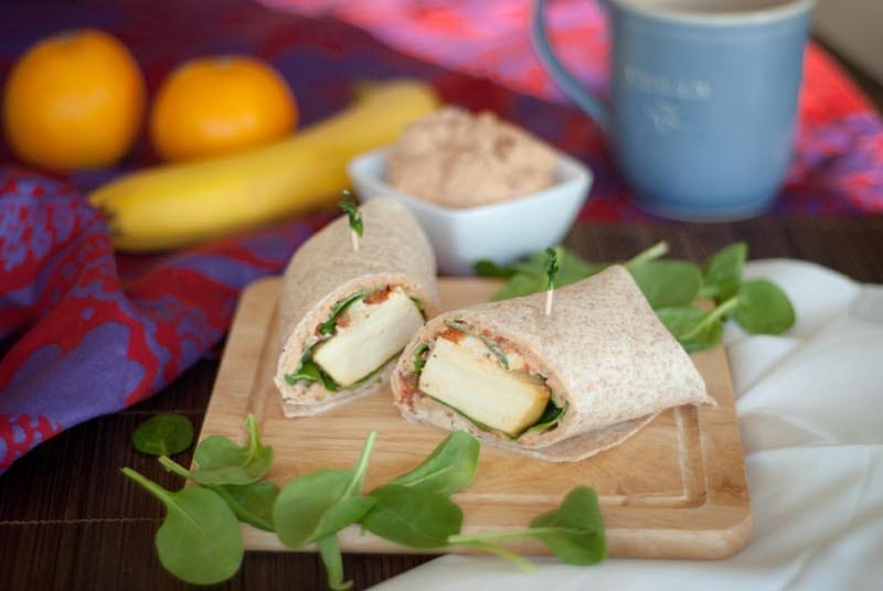 Spinach-Feta-Wrap