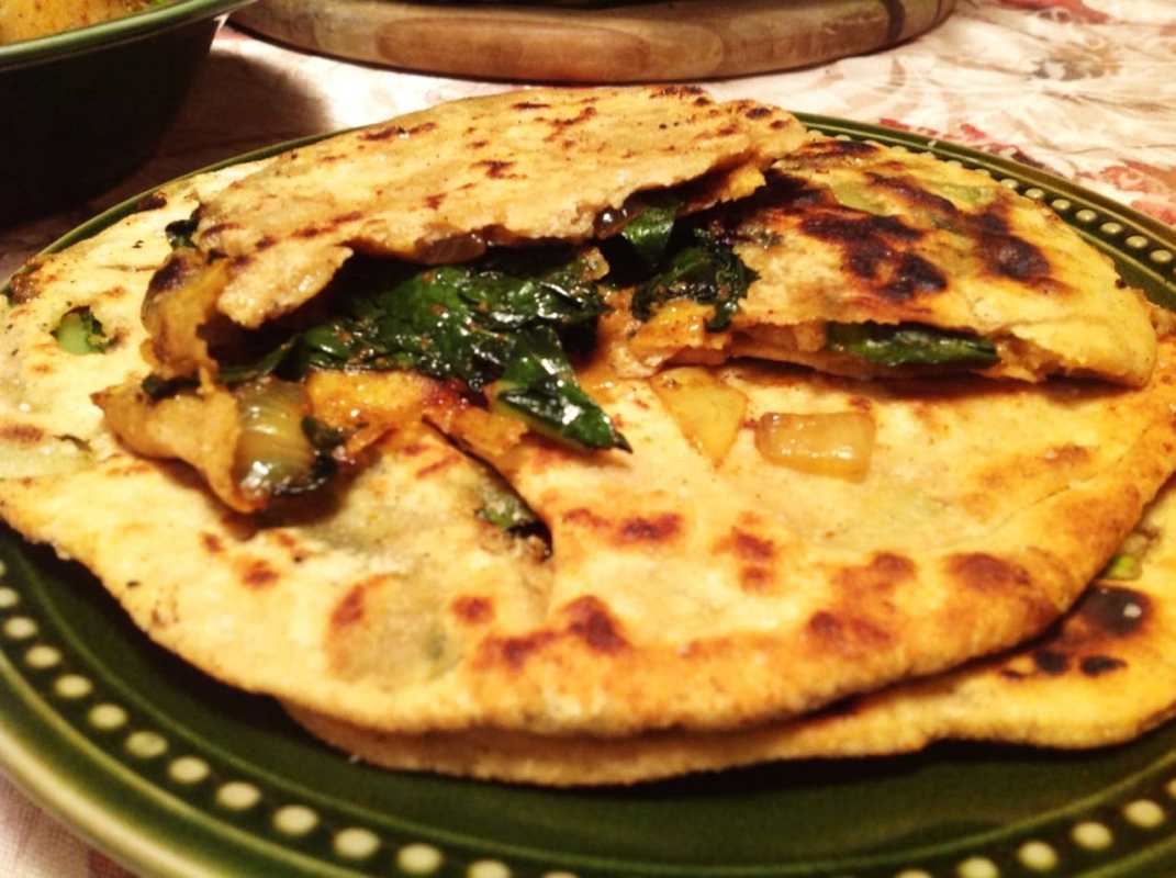 Kale Parathas (2)