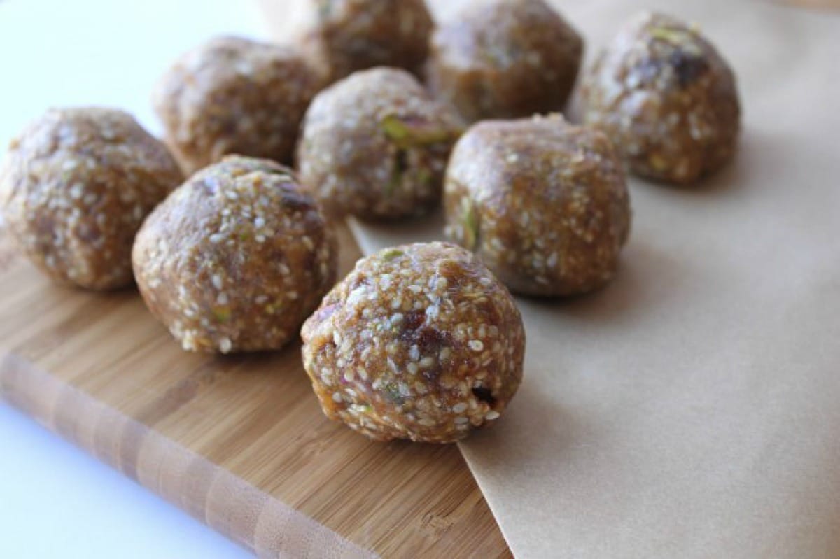 Pistachio, Sesame, Lime Energy Bites [Vegan, Raw, Gluten-Free]