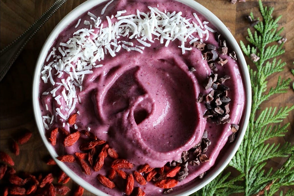 Berry Mango Sorbet With Banana and Pineapple [Vegan, Raw, Gluten-Free]