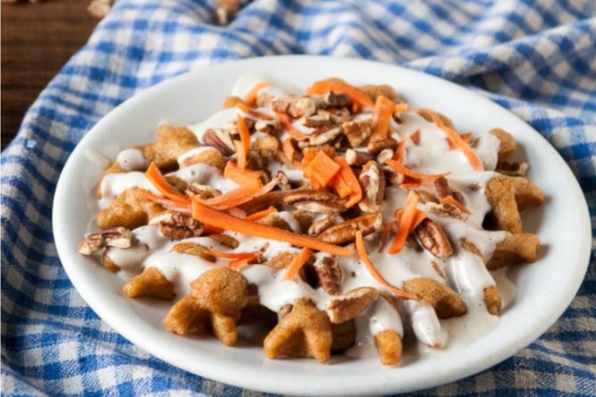 carrot cake waffles