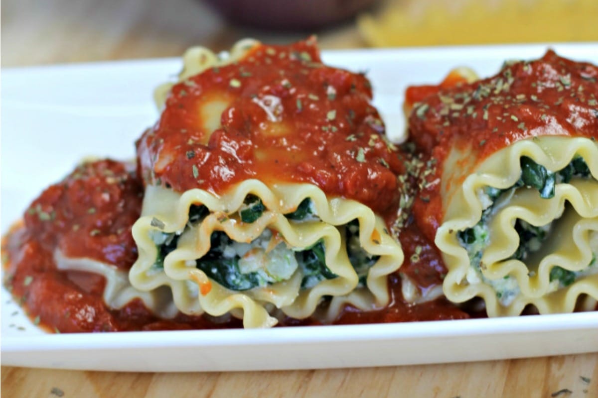 Spinach Artichoke Lasagna Rollups [Vegan]