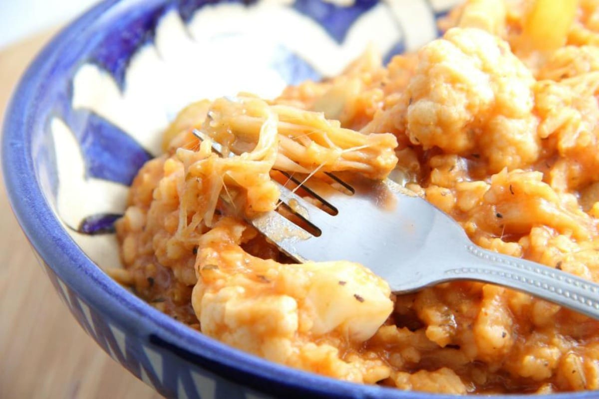 Slow Cooker Pulled Jackfruit Jambalaya [Vegan, Gluten-Free]