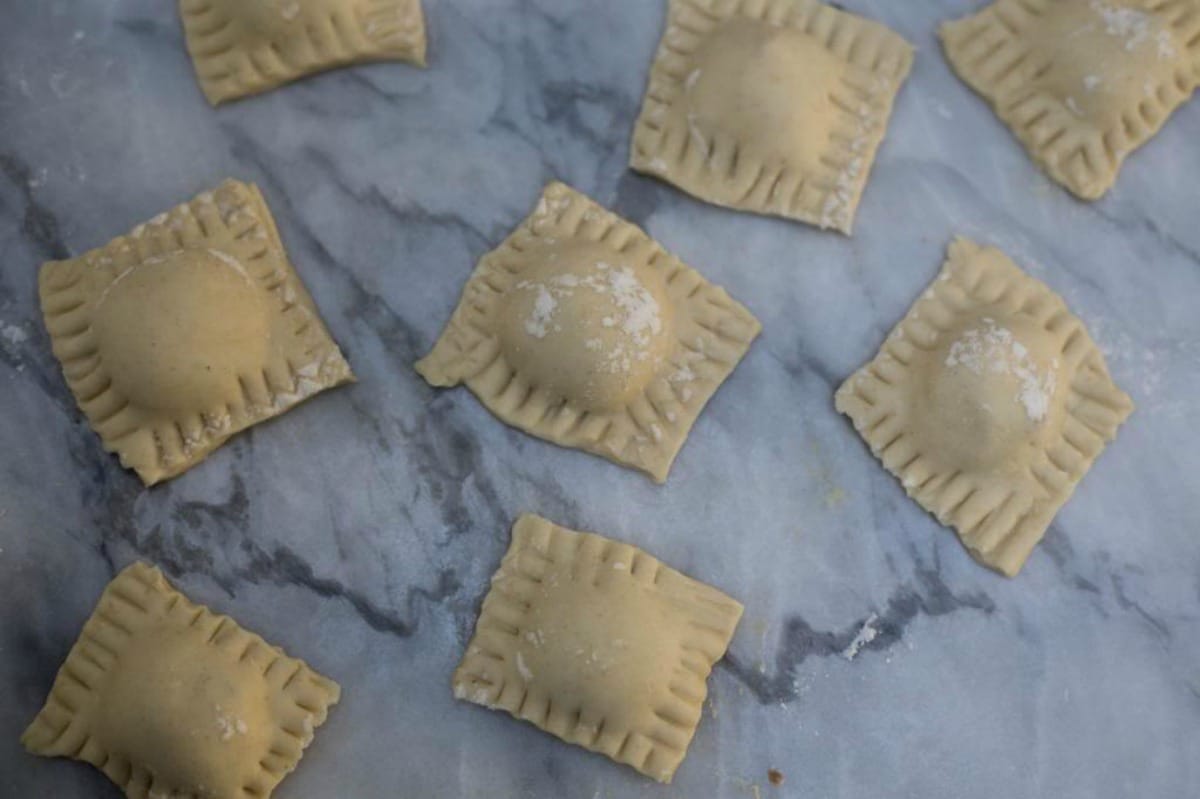 Creamy, Cheesy Homemade Ravioli [Vegan]