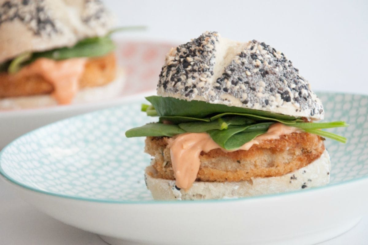 Kohlrabi Schnitzel Burger [Vegan]