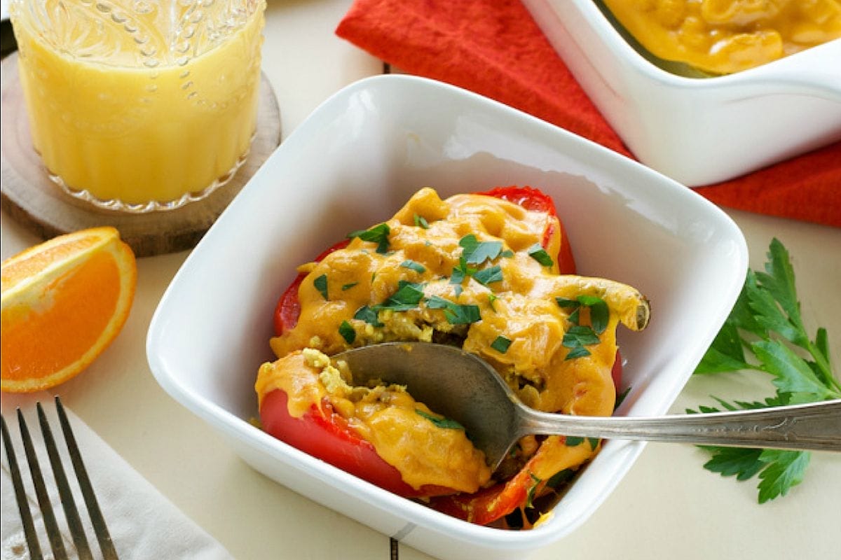 Brunch Stuffed Peppers [Vegan]