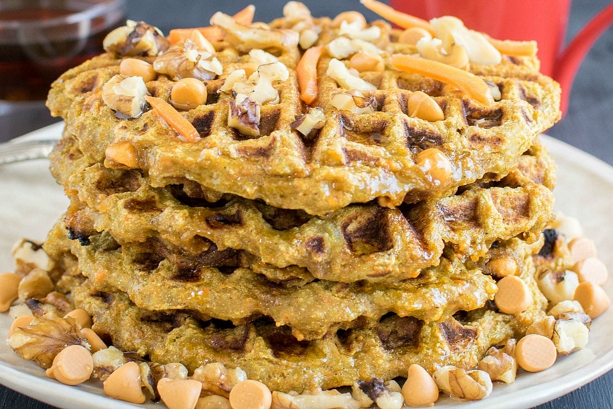 carrot millet waffles