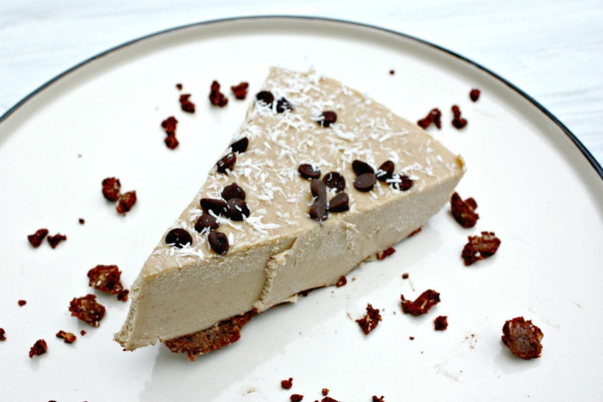 No Bake Peanut Butter Cheesecake [Vegan, Gluten-Free]
