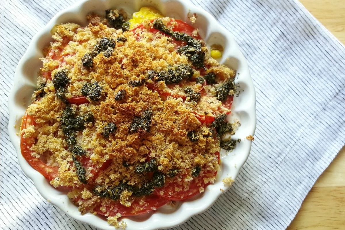 Roasted Summer Veggie Gratin [Vegan]