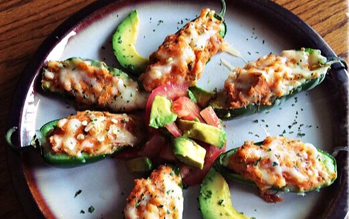 Double Stuffed Jalape&ntilde;o Skins [Vegan]
