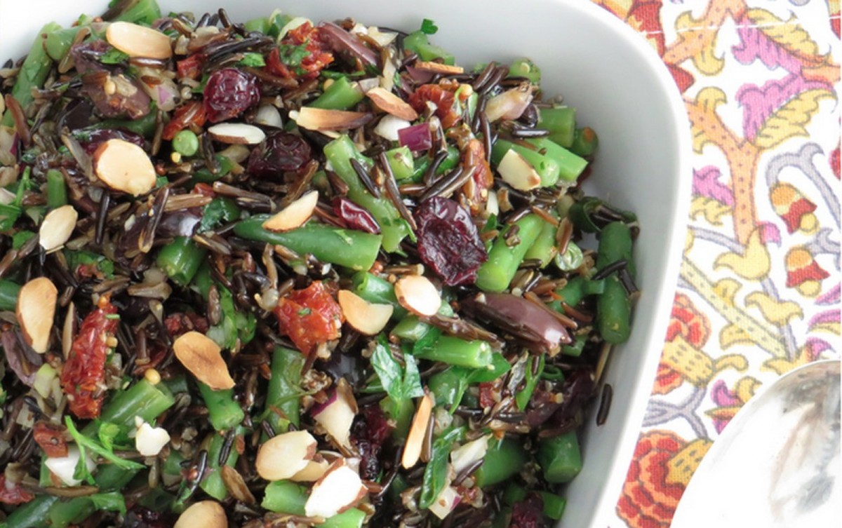 Green Bean and Wild Rice Salad [Vegan, Gluten-Free]
