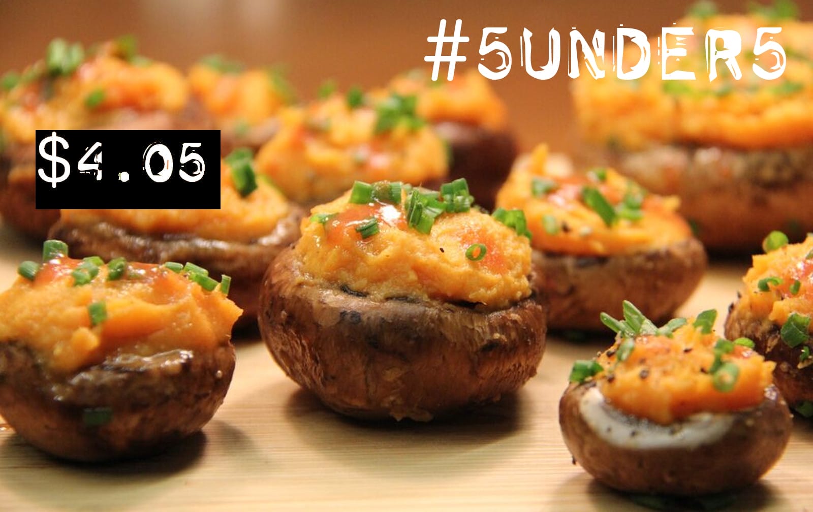 buffalo sweet potato stuffed mushrooms
