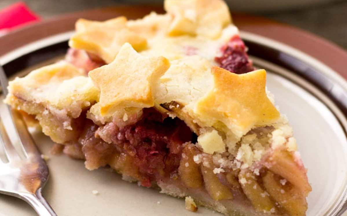 Apple Raspberry Ginger Pie [Vegan, Gluten-Free]