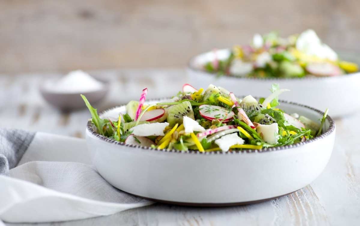 Arugula, Kiwi, and Fennel Salad [Vegan, Gluten-Free]
