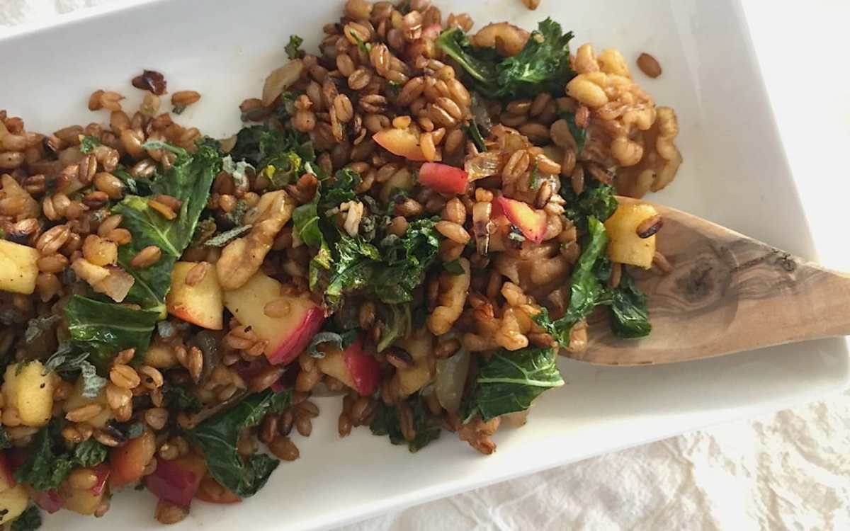 Spelt Berry Salad With Balsamic Vinaigrette