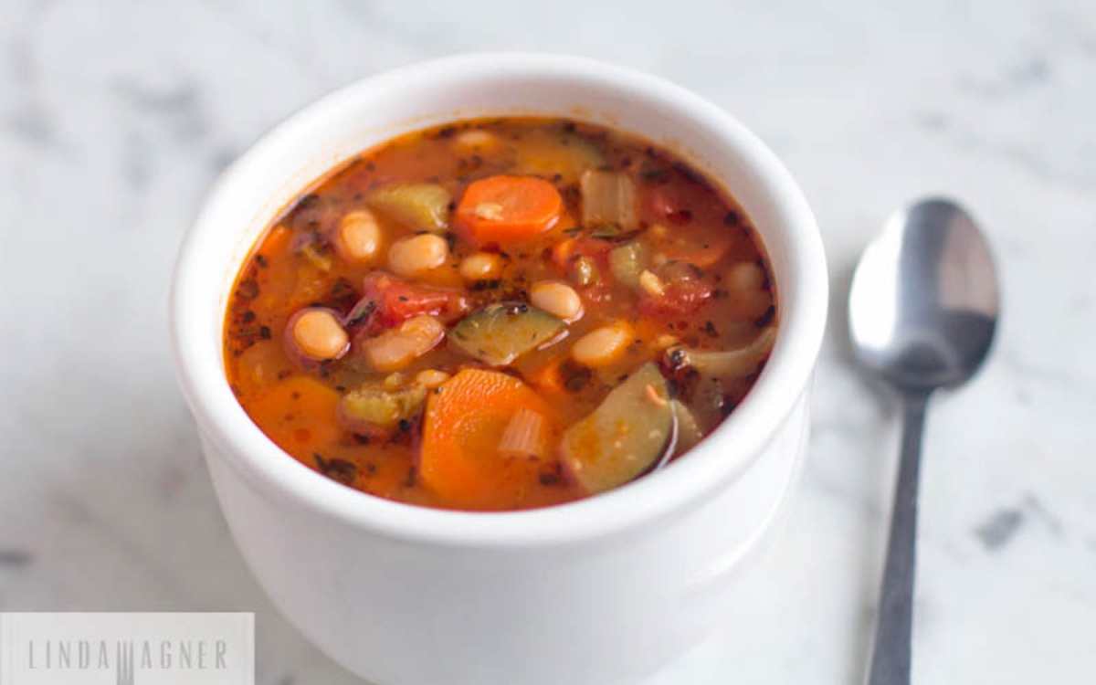 Easy Veggie and Cannellini Bean Soup