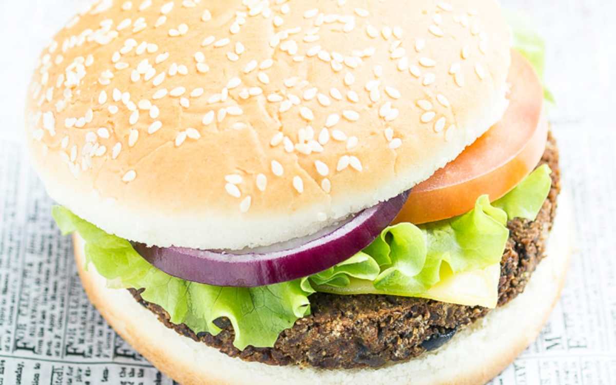 Mushroom Lentil Burger