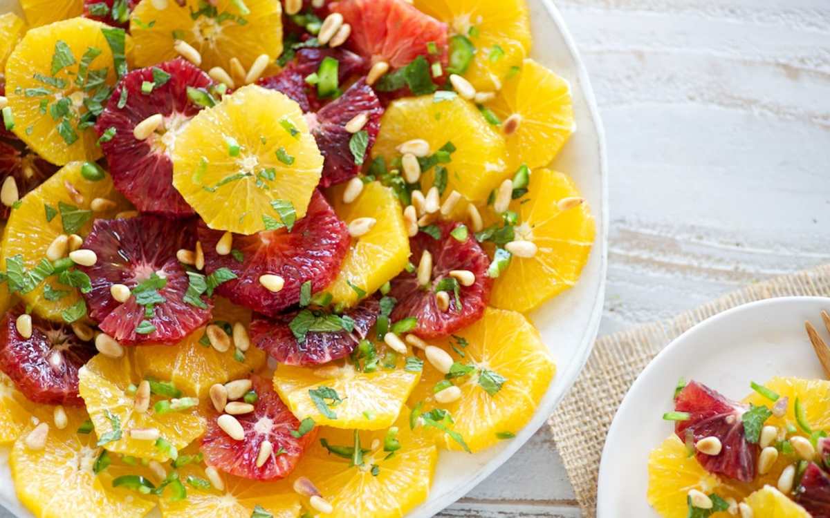 Orange Mint Jalapeno Salad