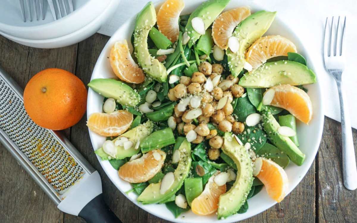 Satsuma Orange Chickpea Salad