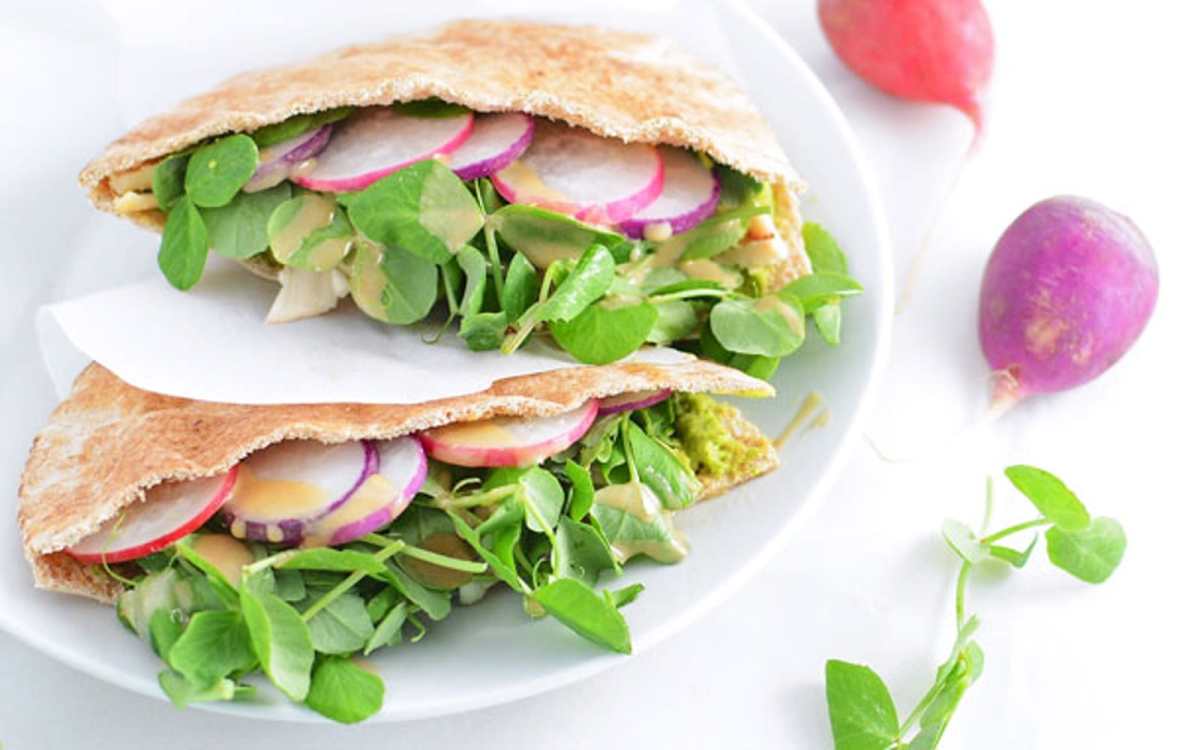 Spicy Spring Garden Pitas