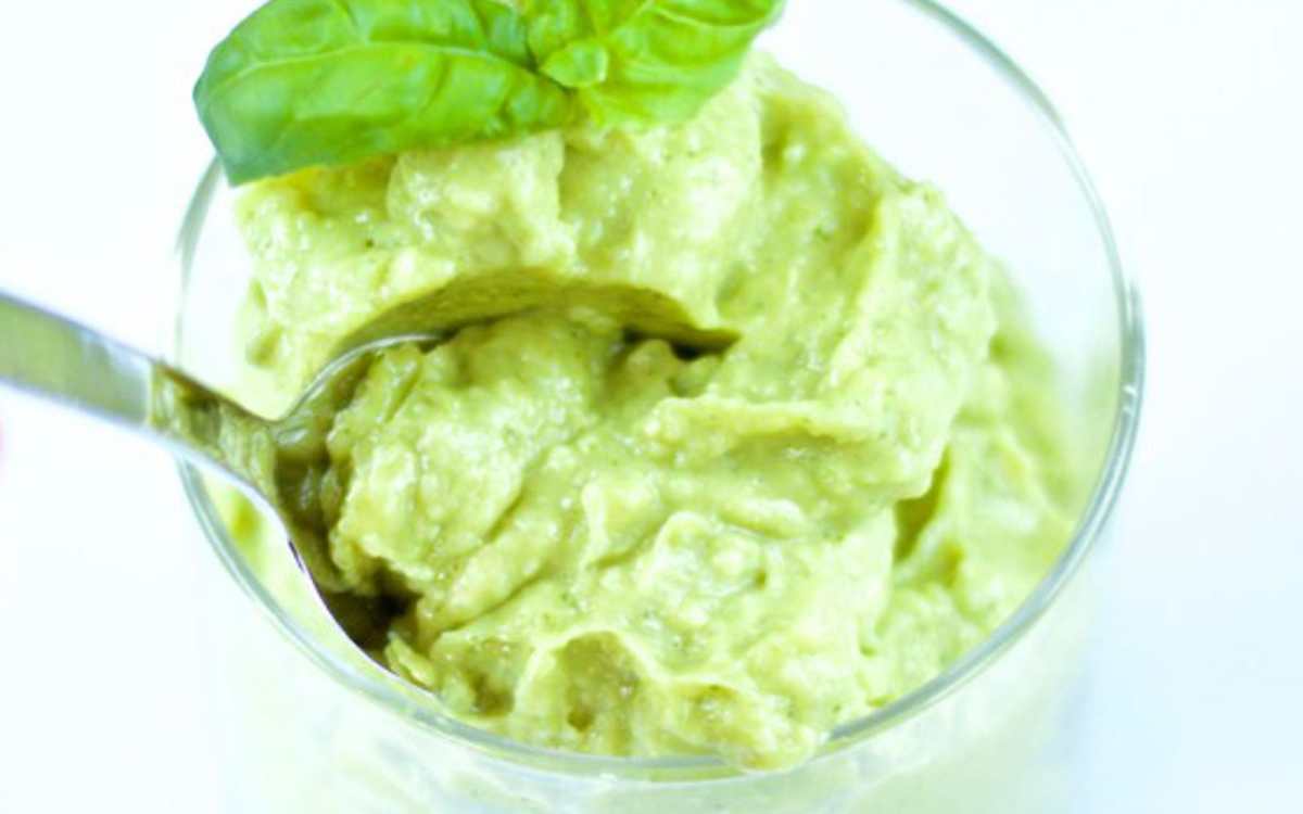 Avocado Basil Ice Cream