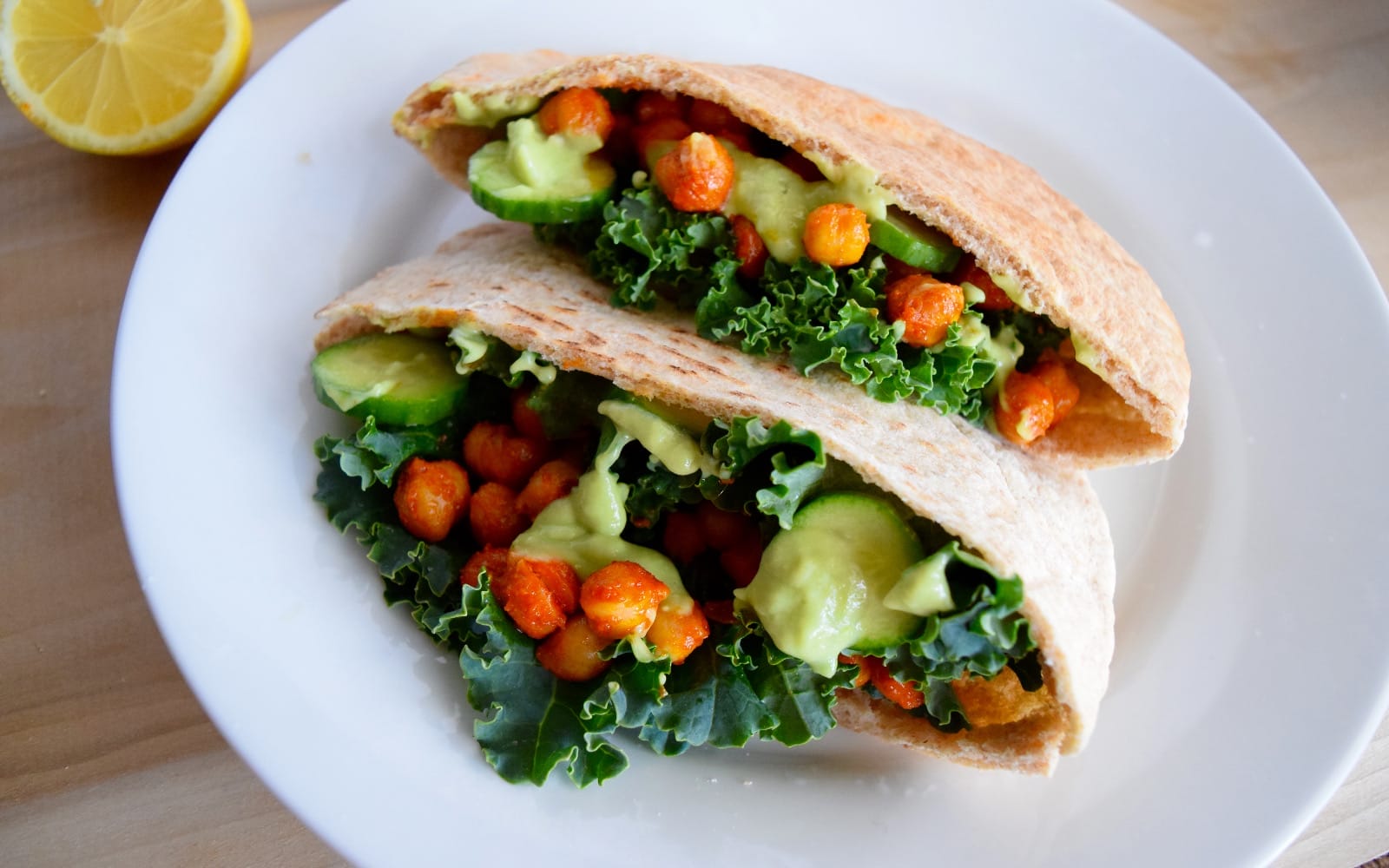 buffalo chickpea pita pockets