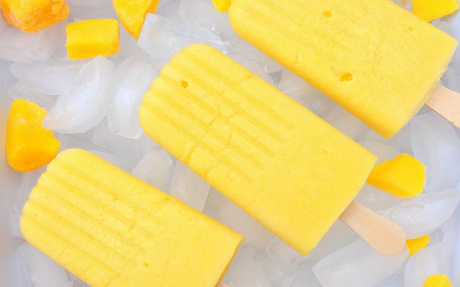 mango ginger popsicles