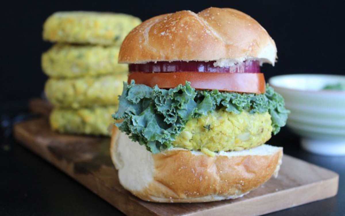 Potato and Beans Burger