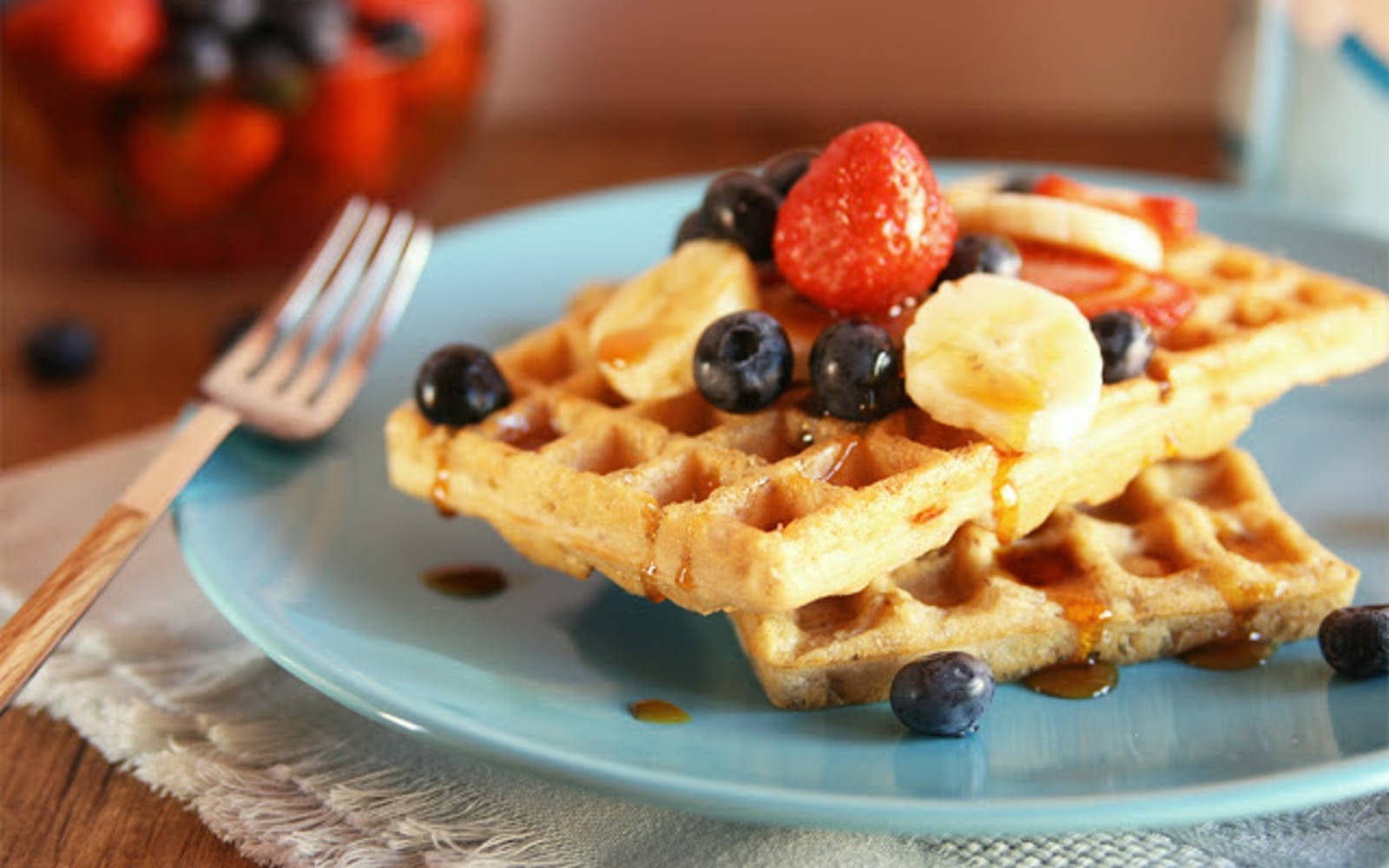 red lentil waffles