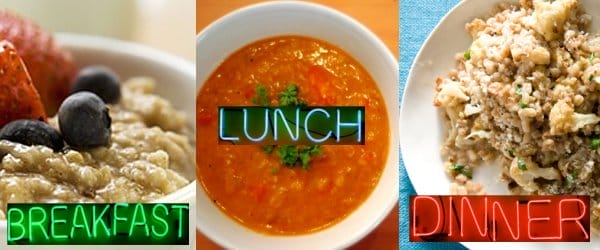 protein recipe vegan breakfast lunch dinner