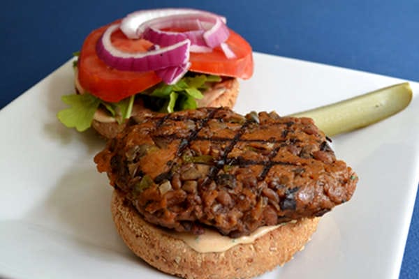 Mushroom Barley Grillers: A Burger and Beer Pairing
