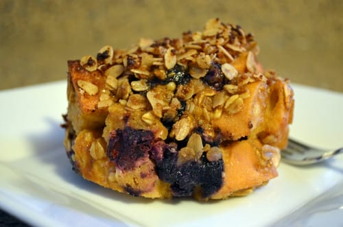 Recipe: Blueberry and Oat Breakfast Bread Pudding