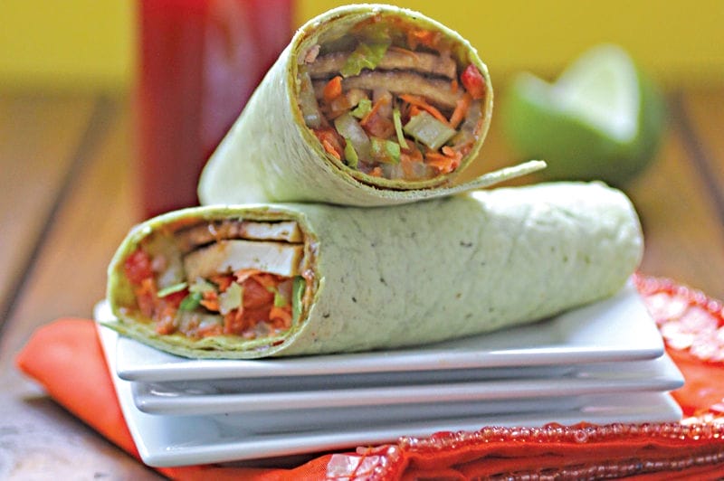Thai Tofu-Vegetable Wrap!