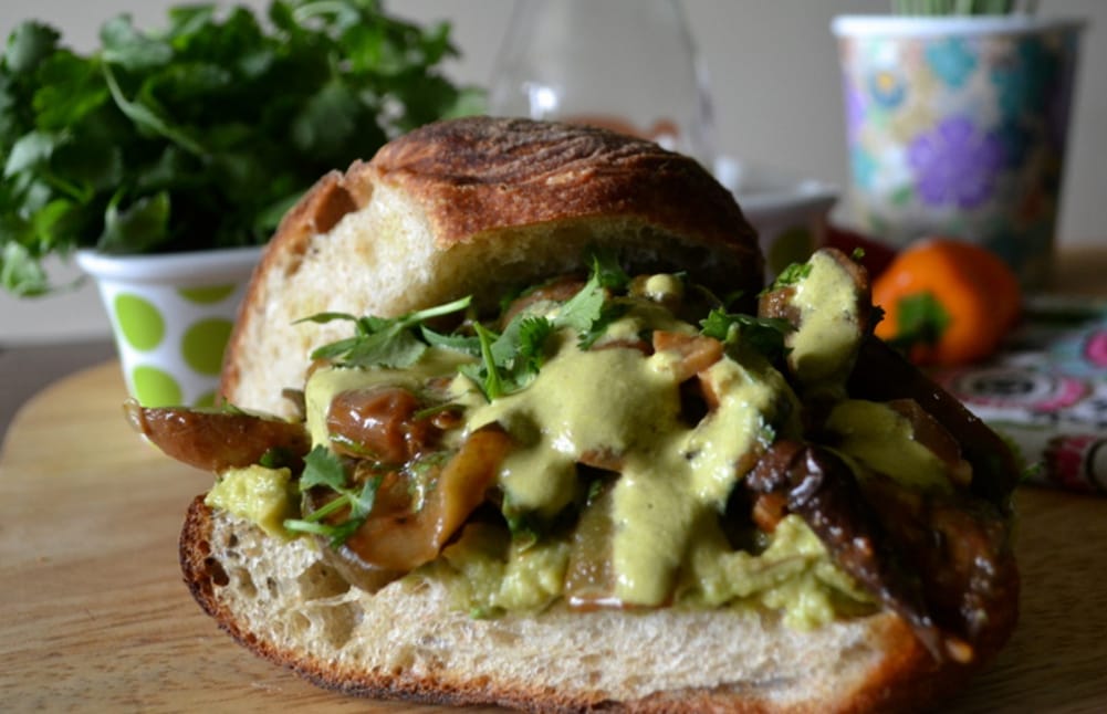 Sloppy Mexican-Spiced Roasted Vegan Sandwich