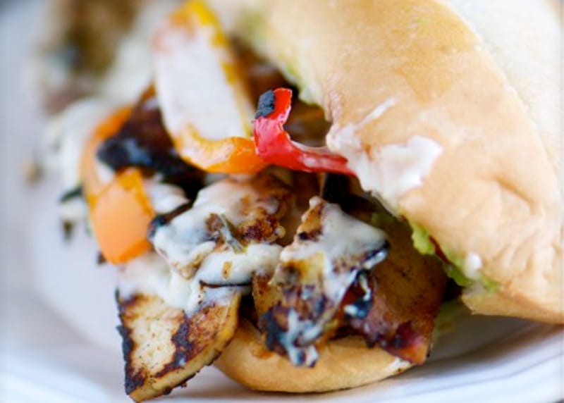 Vegan Philly Cheezsteak Sandwich