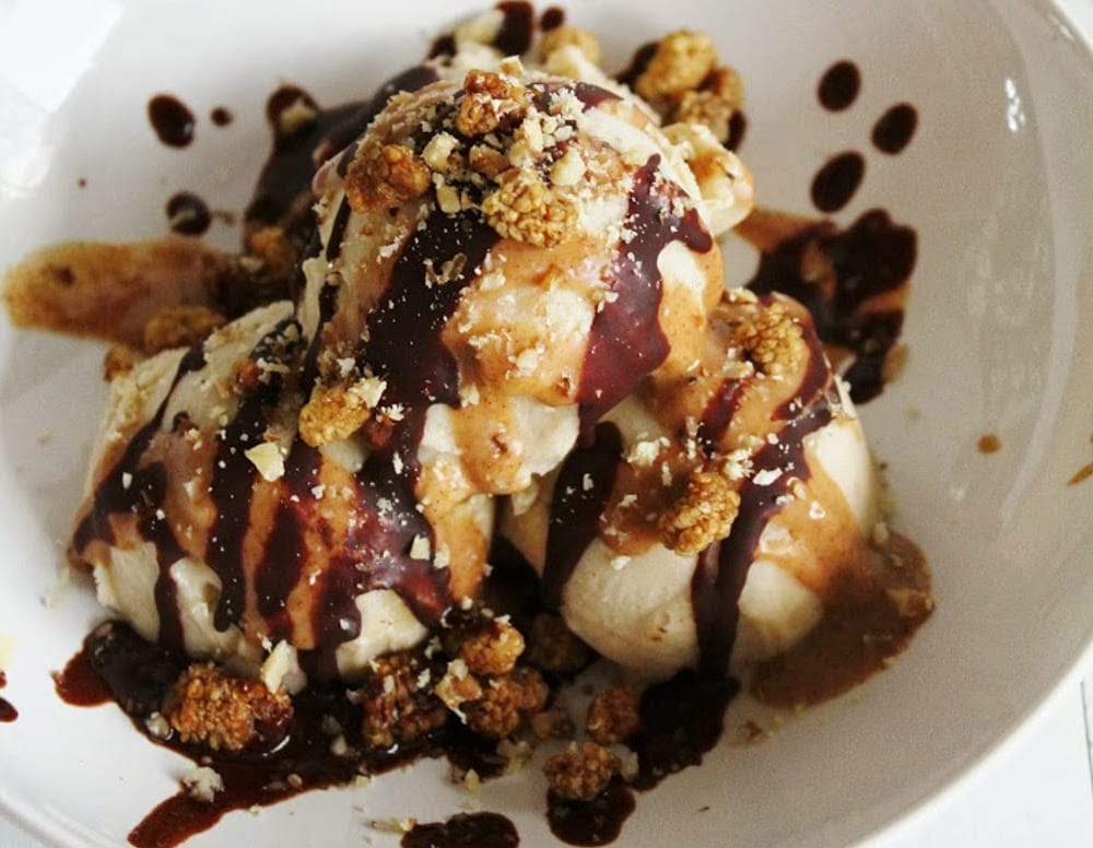 Raw Banana Ice Cream Sundae
