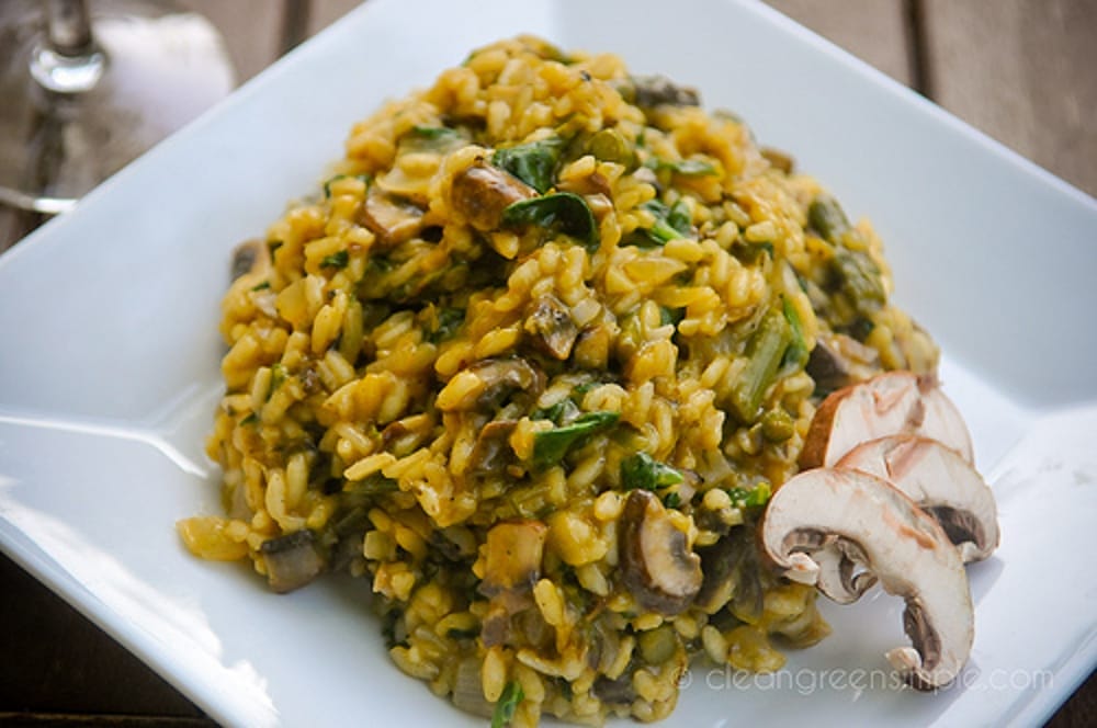Asparagus and Mushroom Risotto