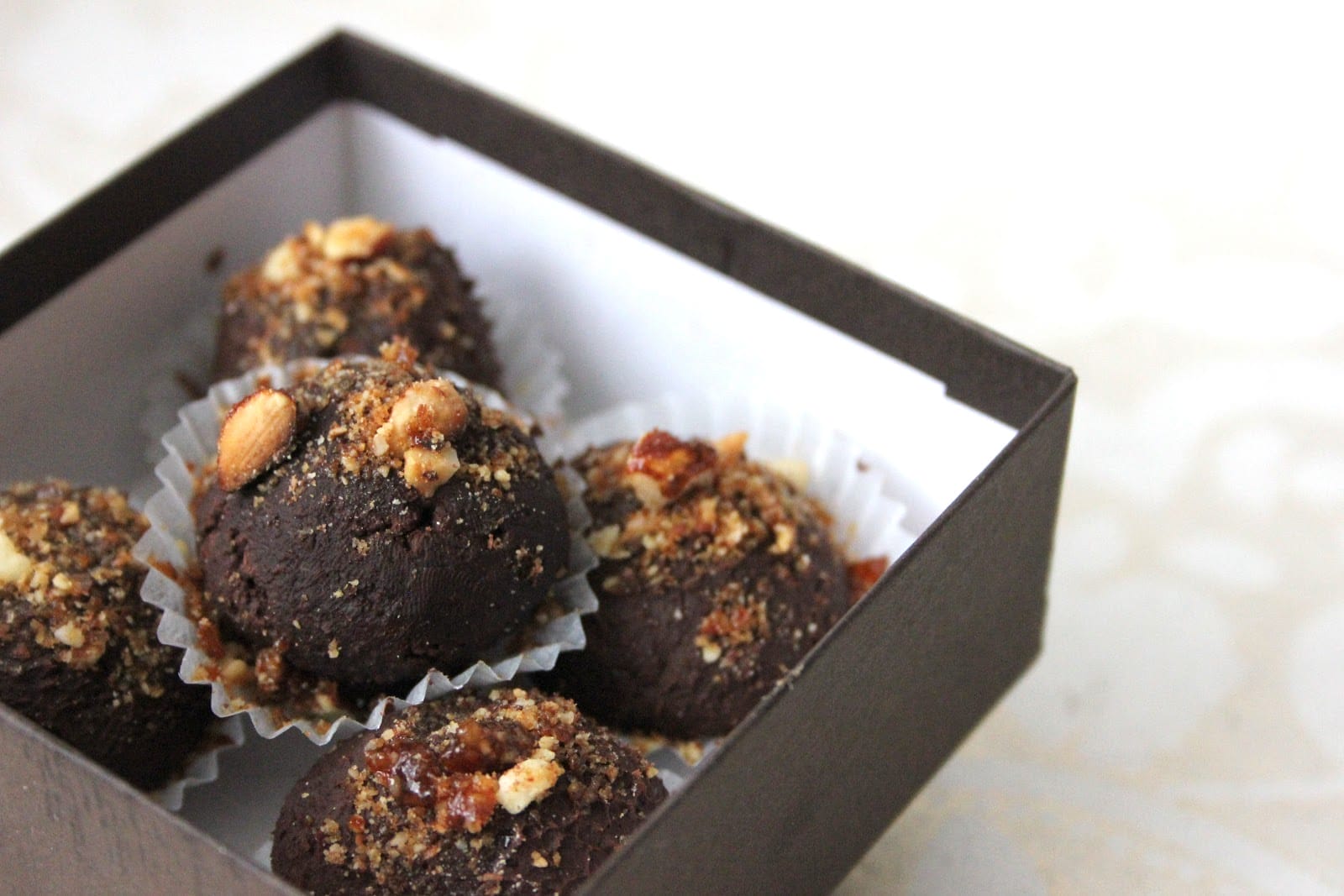 Whiskey Truffles With Almond Praline