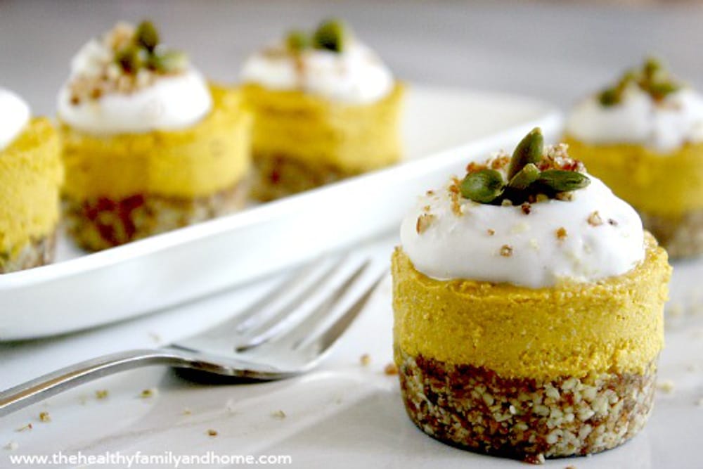 mini pumpkin cheesecake