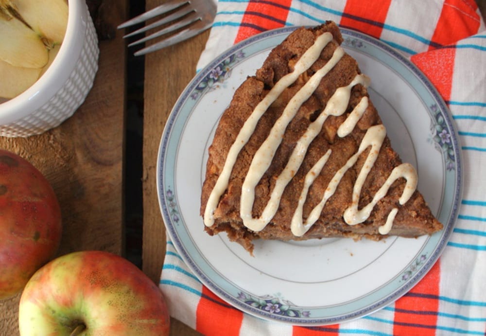 Deep Dish Apple with Warm Vanilla Glaze
