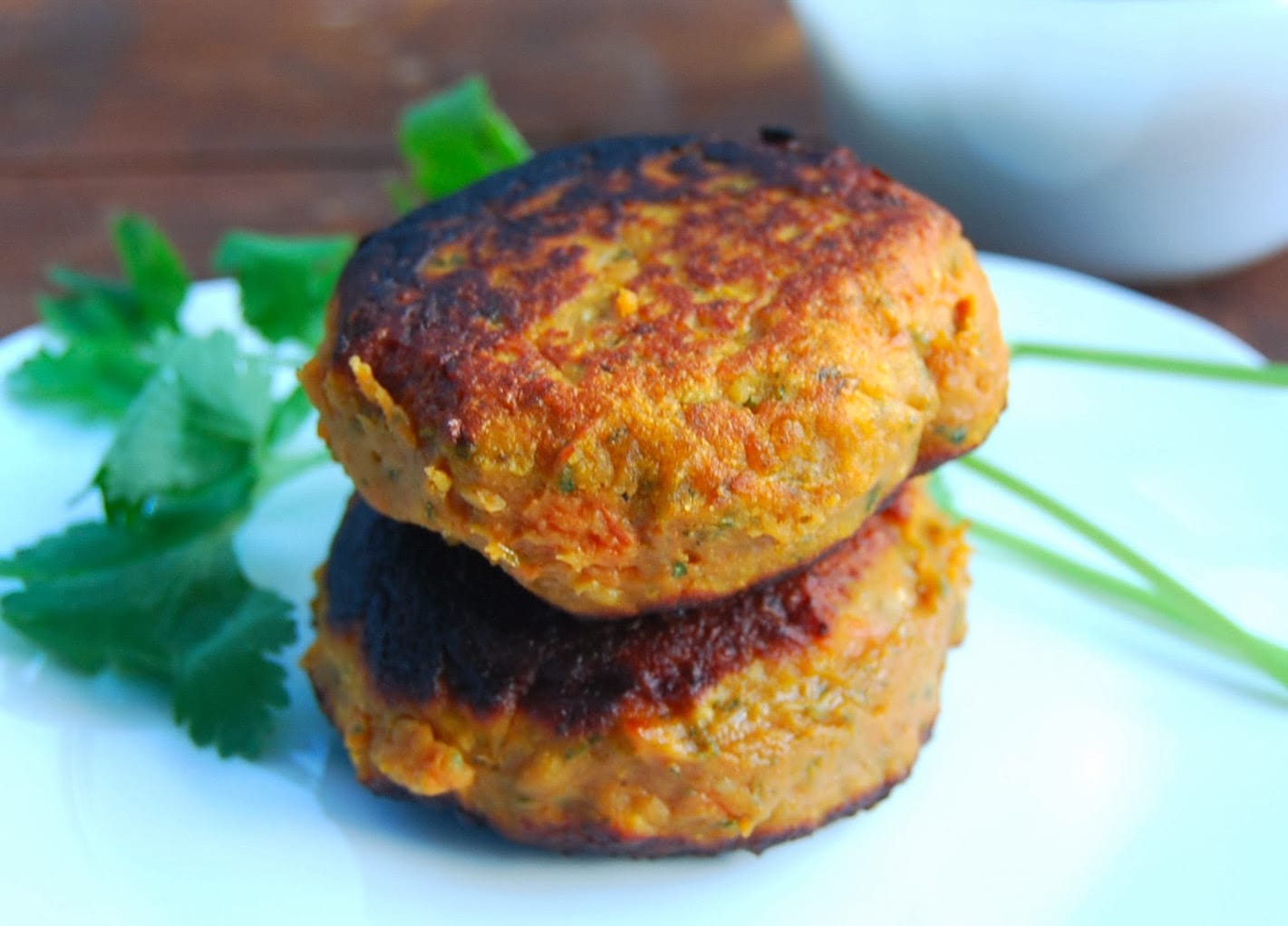 sweet potato and kale patties