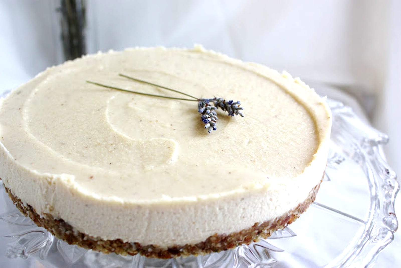 Lavender and Lemon Vegan Cheesecake