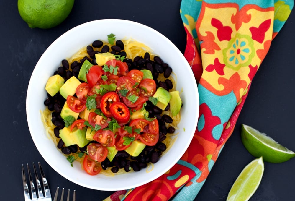 Mexican Bowl Over Spaghetti Squash