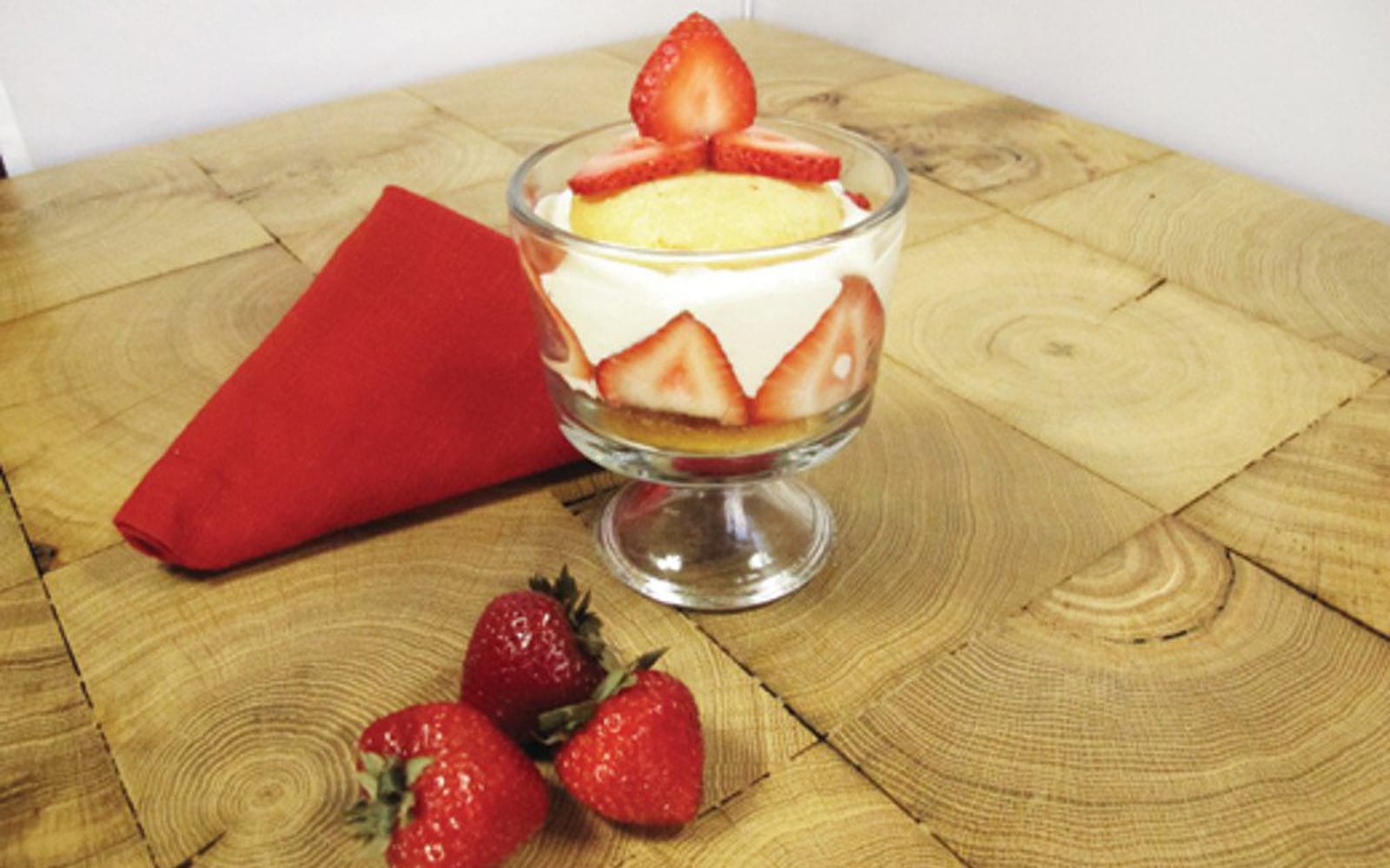 Strawberry Shortcake With Almond Creme