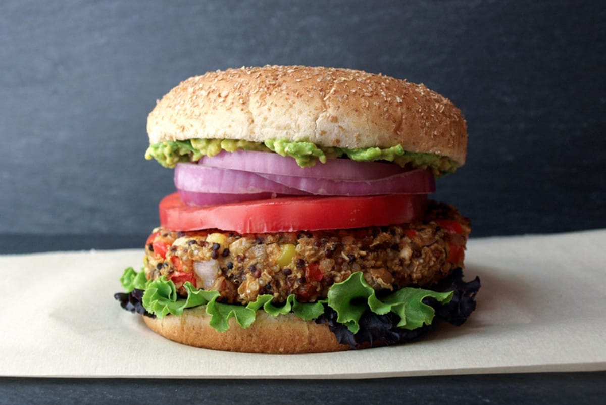 Quinoa and White Bean Burger