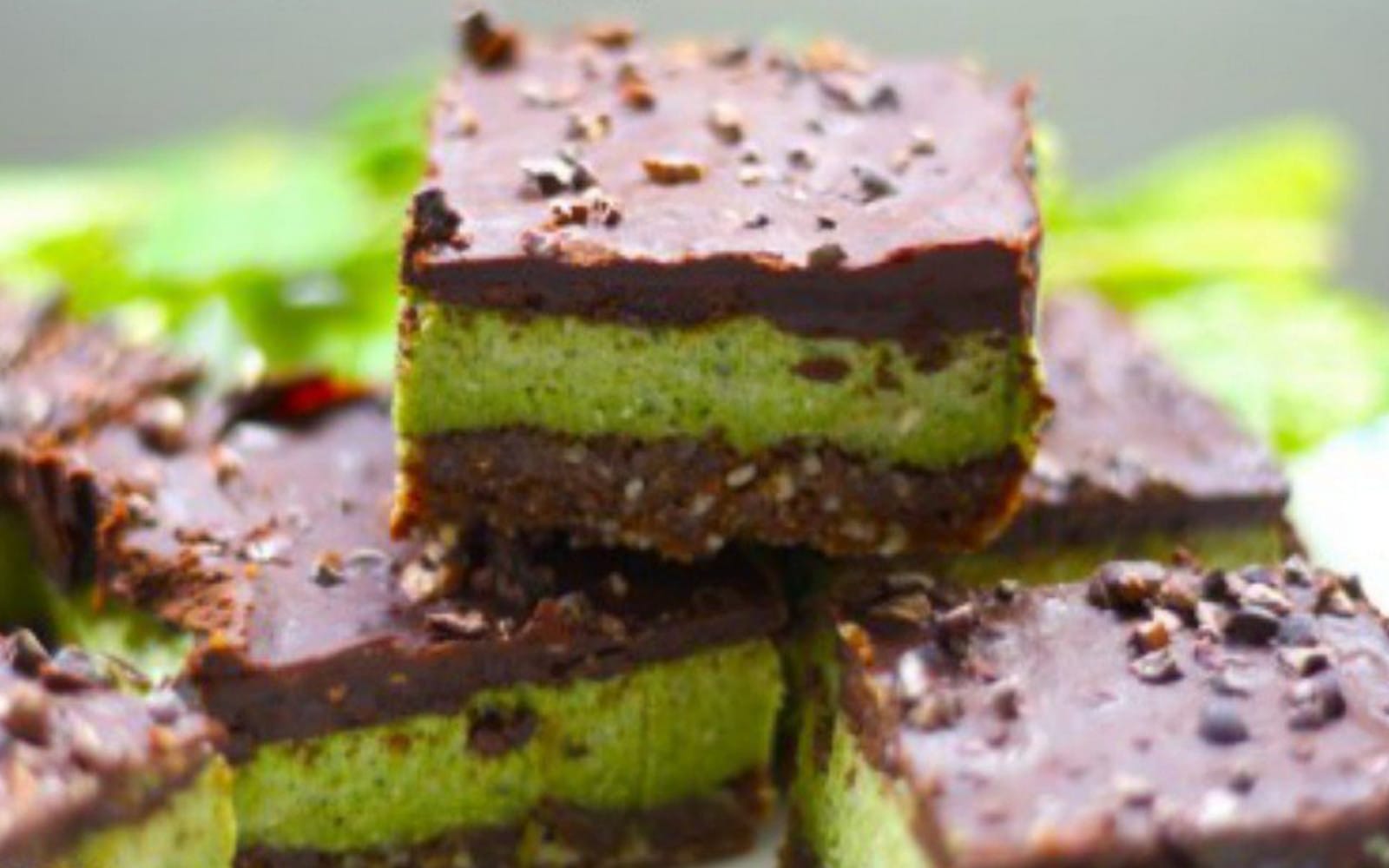 Raw Peppermint Chocolate Squares