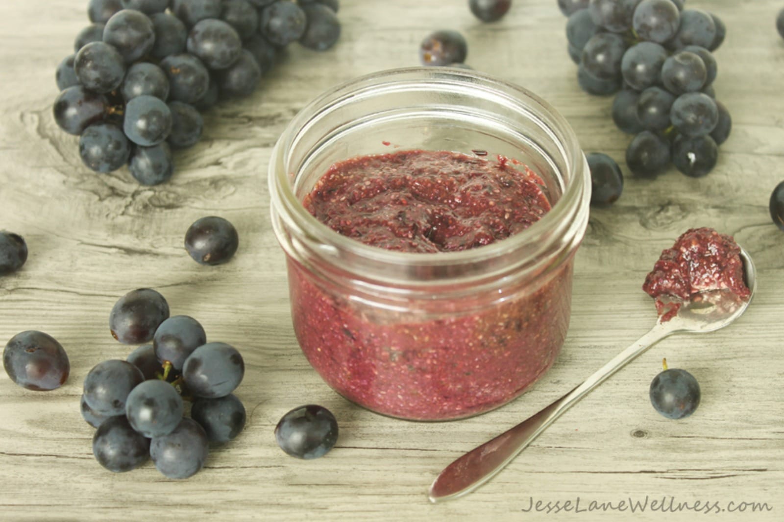 3-Ingredient Grape Chia Jelly