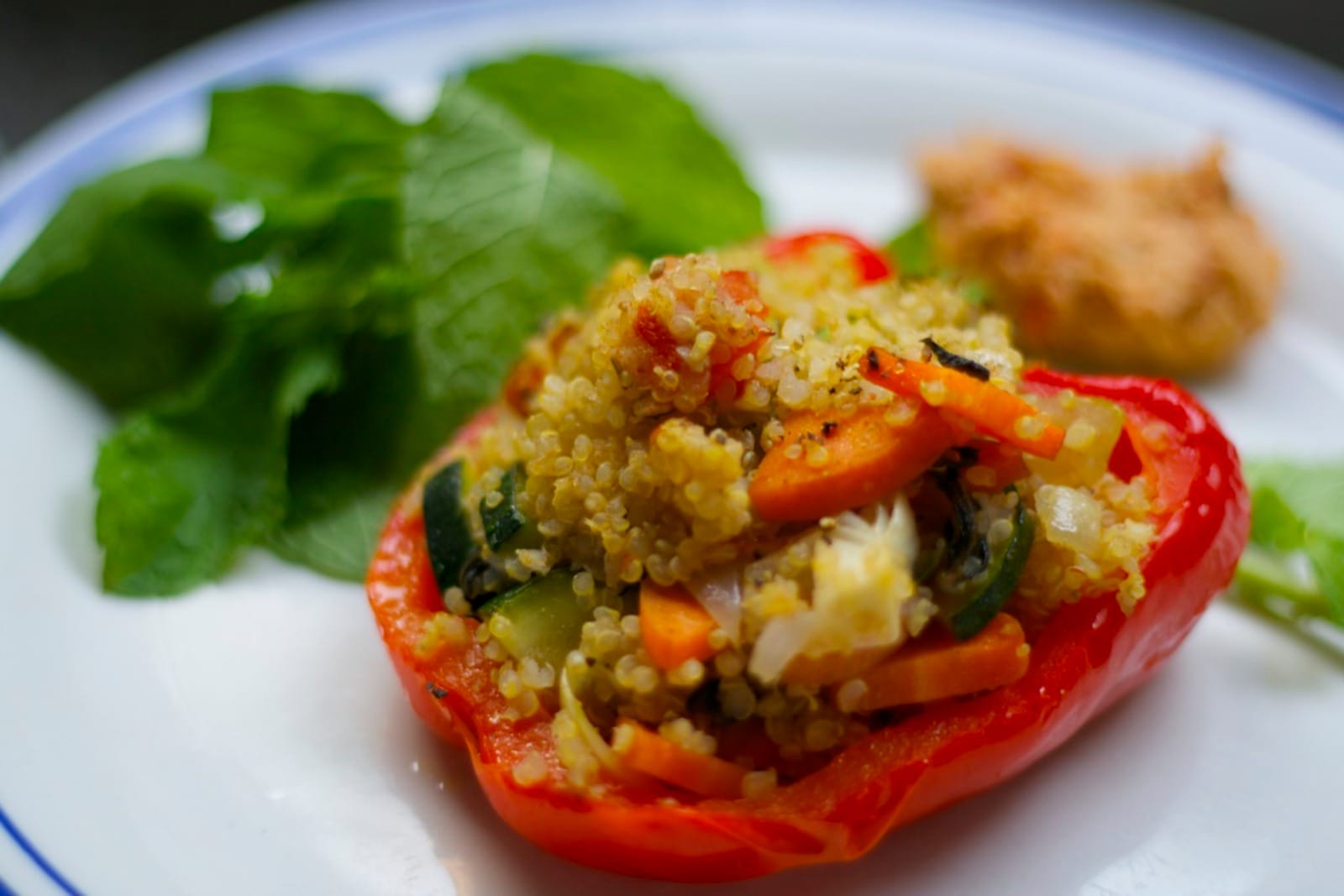 Quinoa Stuffed Bell Peppers [Vegan]