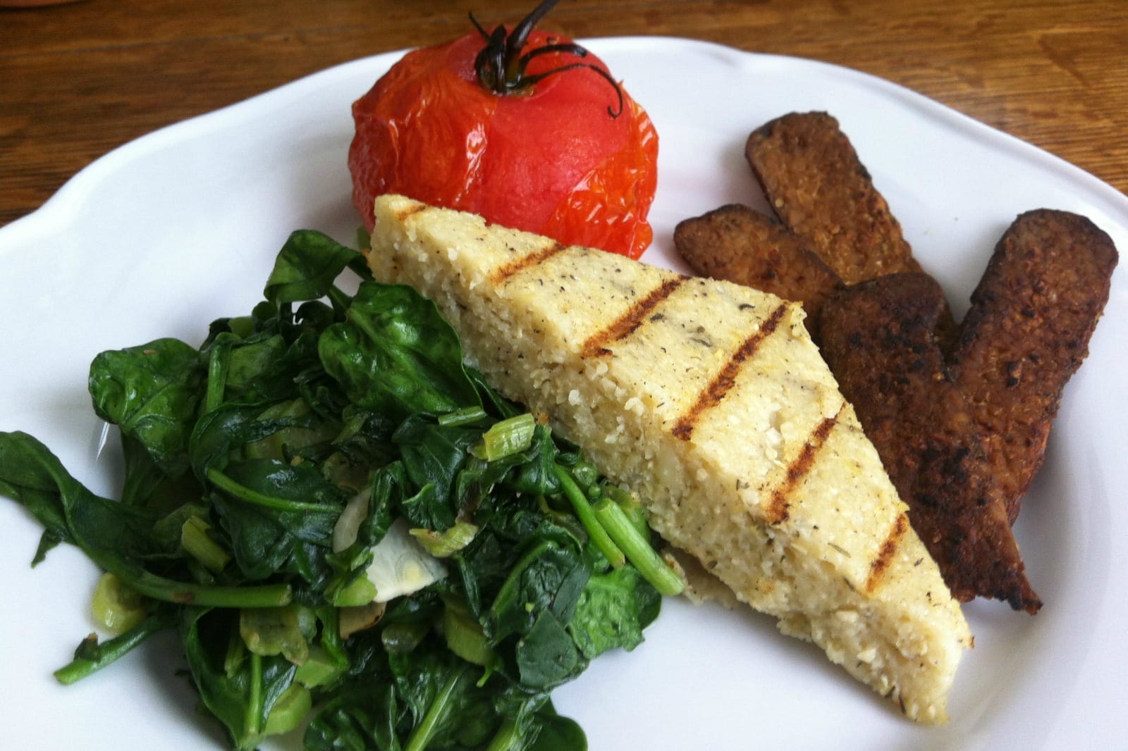Grilled Cheesy Grit Cakes [Vegan]